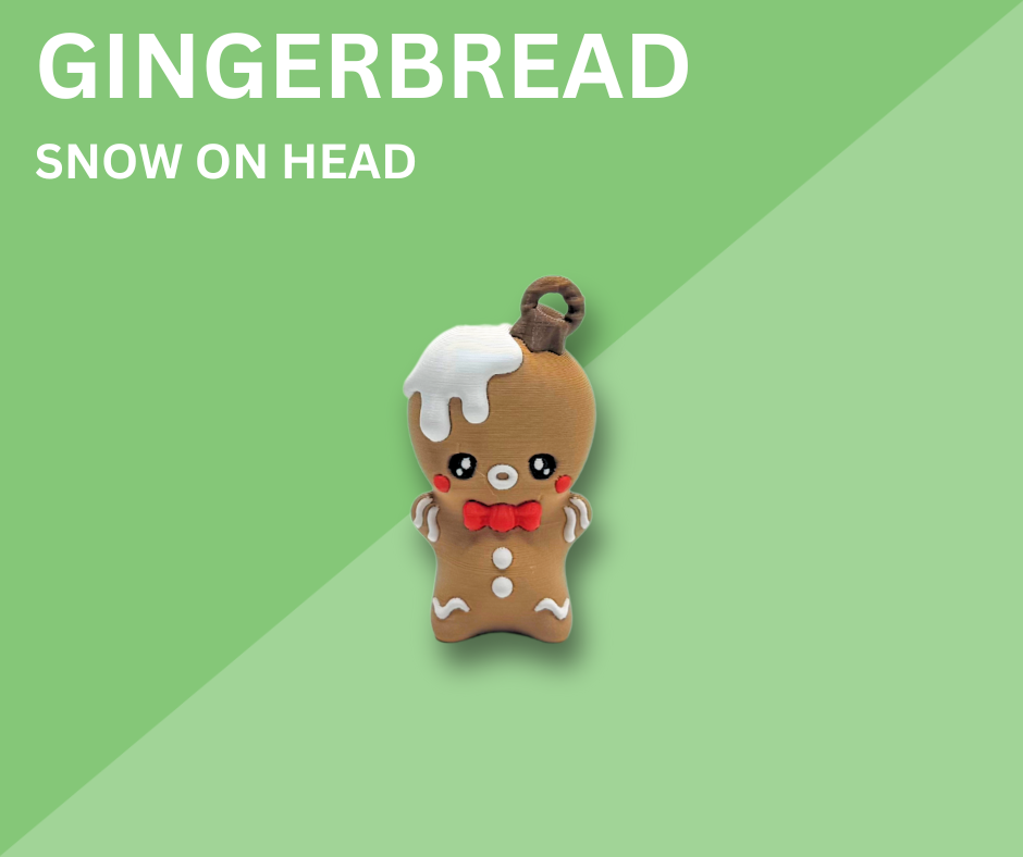 Gingerbread with Snow on Head